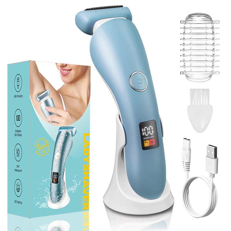 Electric Shaver for Women, 1 Set Electric Razor for Bikini Legs & Underarm & Public Hair Remove, Cordless Wet & Dry Use Precise Safe Epilator