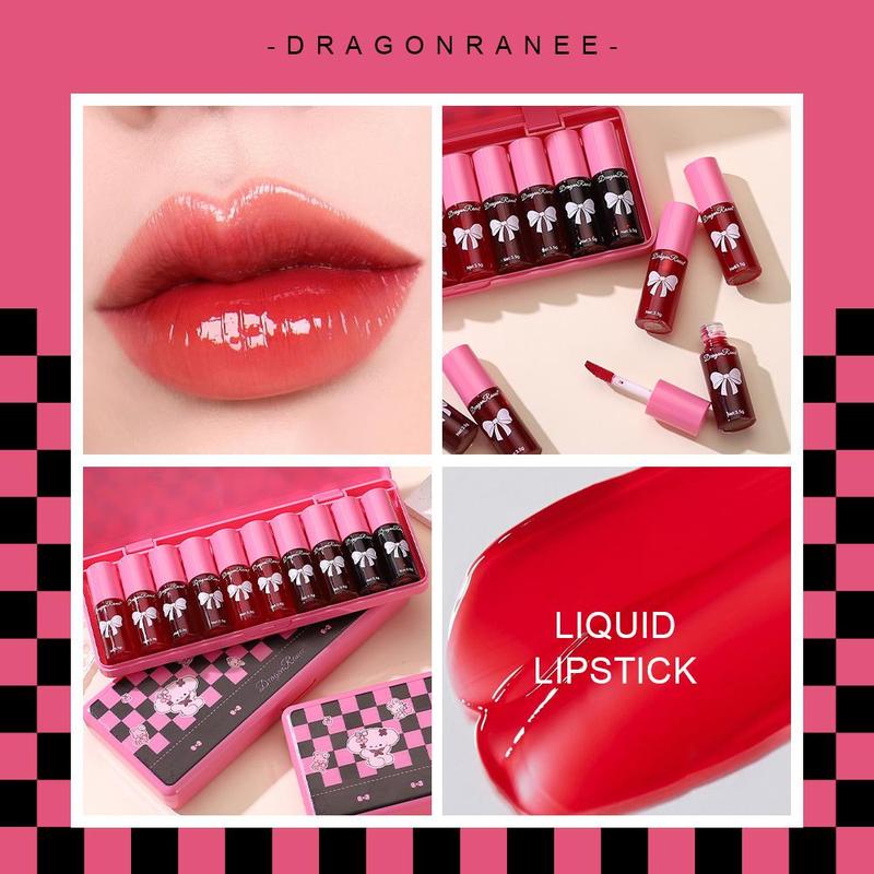 Long Lasting Skincare Lipstick Set, 10pcs set Waterproof Lip Gloss, Easy Coloring Lip Sticks, Moisturizing Lipstick for Girls & Women,  Lipgloss