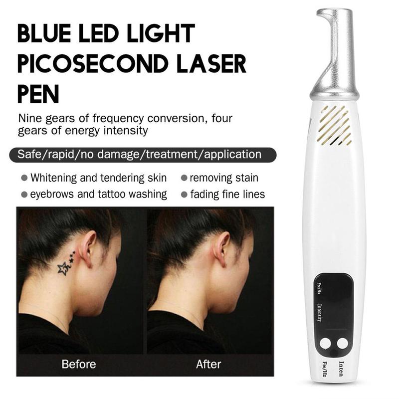 Handheld Picosecond Laser Pen Tattoo Scar Freckle Removal Machine Skin Beauty Device