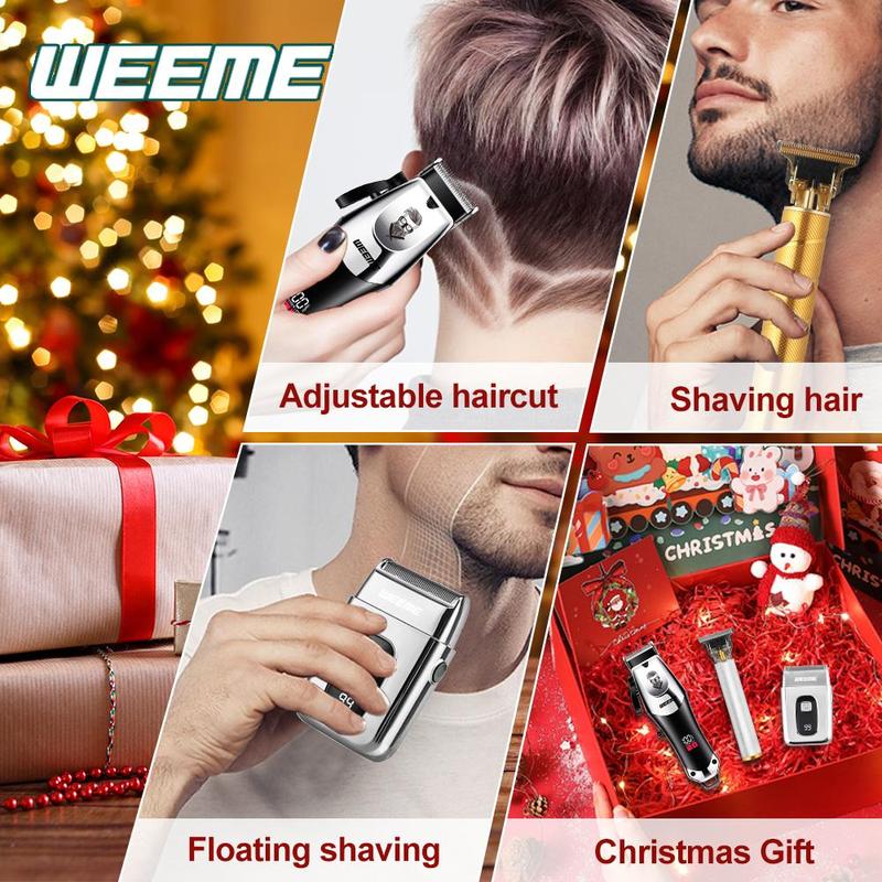 Professional Hair Clipper Set, 1 Box Rechargeable Hair Trimmer & Accessories, Hair Trimmer for Men, Great for Stylists Barbershop Salon Home Use