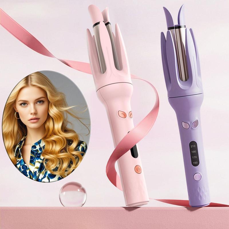 Electric Hair Curler, 4-speed Temperature Control Adjustable Hair Curler, LED Screen Hair Curling Wand, Curling Iron, Hair Styling Tool for Home & Salon Use, Curling Iron, Christmas Gift 01