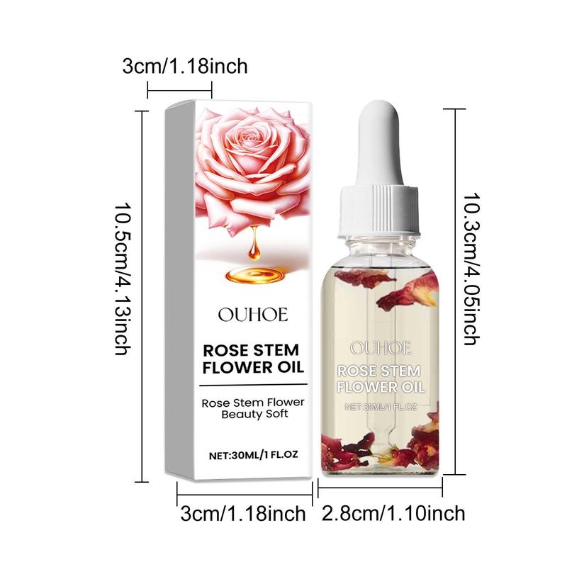 Rose Stem Flower Oil, 1 Box 2 Boxes Moisturizing Body Oil, Beauty & Personal Care Product for Women & Girls