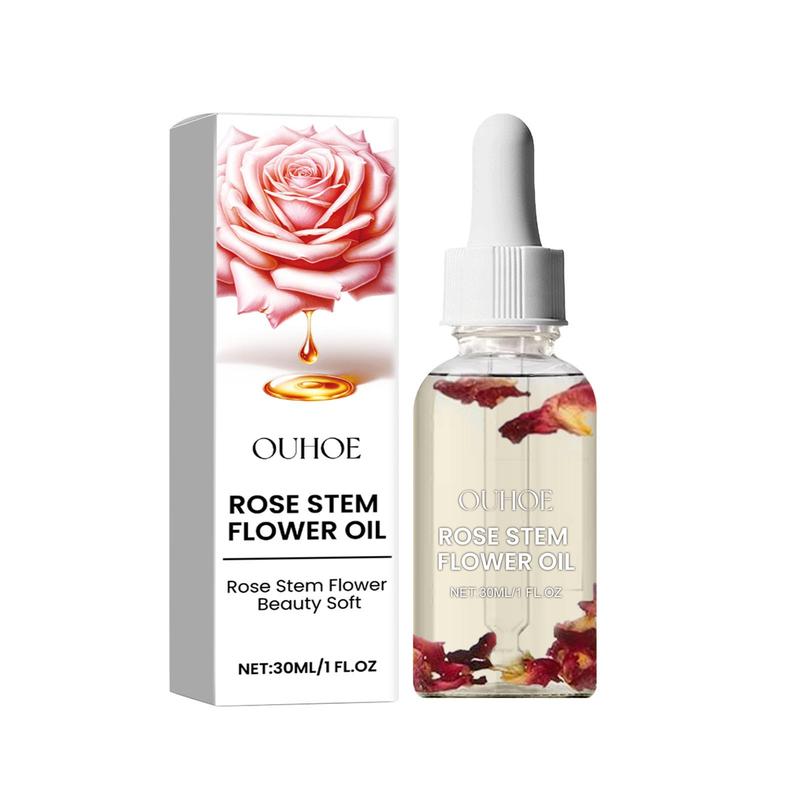 Rose Stem Flower Oil, 1 Box 2 Boxes Moisturizing Body Oil, Beauty & Personal Care Product for Women & Girls