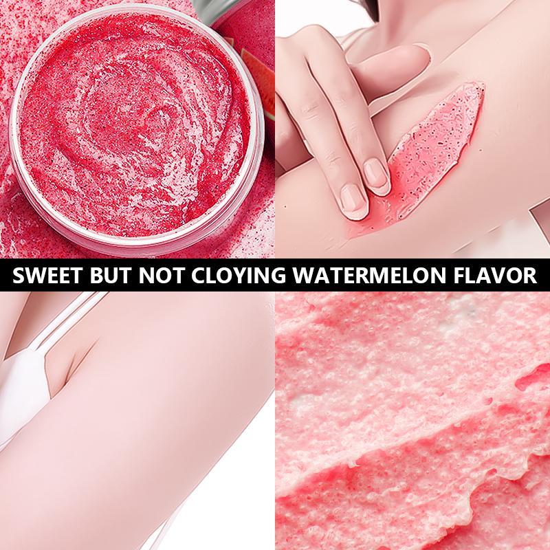 200g Watermelon Scrub Cream, Moisturizing & Exfoliating Body Scrub Cream, Hydrated Body Care Product for Women & Men