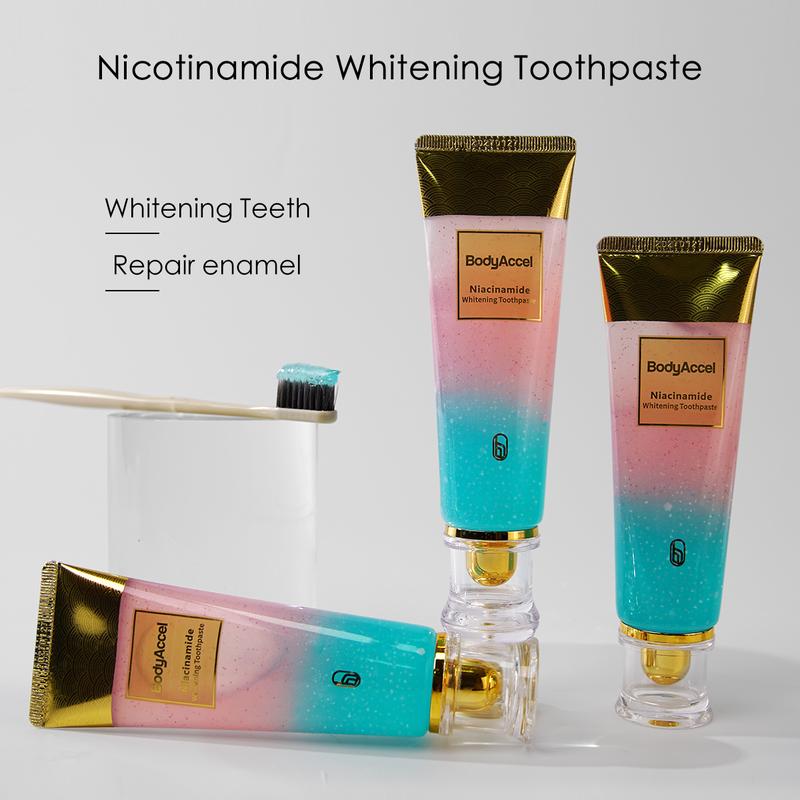 BodyAccel Niacinamide  Probiotics  ToothpasteStain Removing Toothpaste for Teeth Color Correcting, Healthy Teeth & Gums & Tartar3 Mint Oral Sensitive