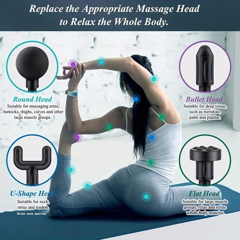 Compact Handheld Massage Gun, Deep Tissue Relief, Soothe Stress and Aches, Perfect for Home and Travel Comfort