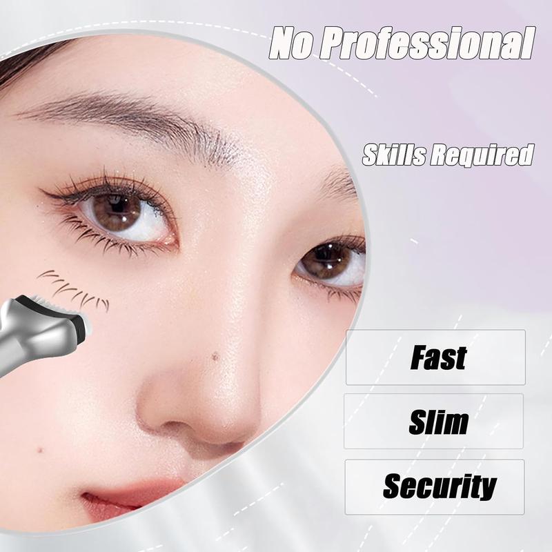 Lower Eyelash Stamp, Lower Lash Stamp with Ink, 2-in-1 Waterproof Lower Eyelash Stamp, Eyeliner Stamps Tool for Lower Eyelash, Lower Lashes Extensions Stamps, Quick Eye Makeup Tool (Black)