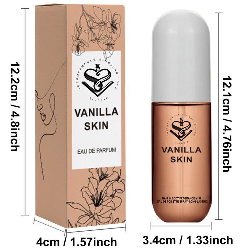 Coconut Vanilla Perfume By SILKVIP,  Vanilla Skin Perfume,  Vanilla Essential Oil for Skin Spray,  Vanilla Skin Body Mist,  Long-Lasting Coconut Vanilla Scent, Travel Size,  Perfect Christmas Gift for Girlfriend Or Mom