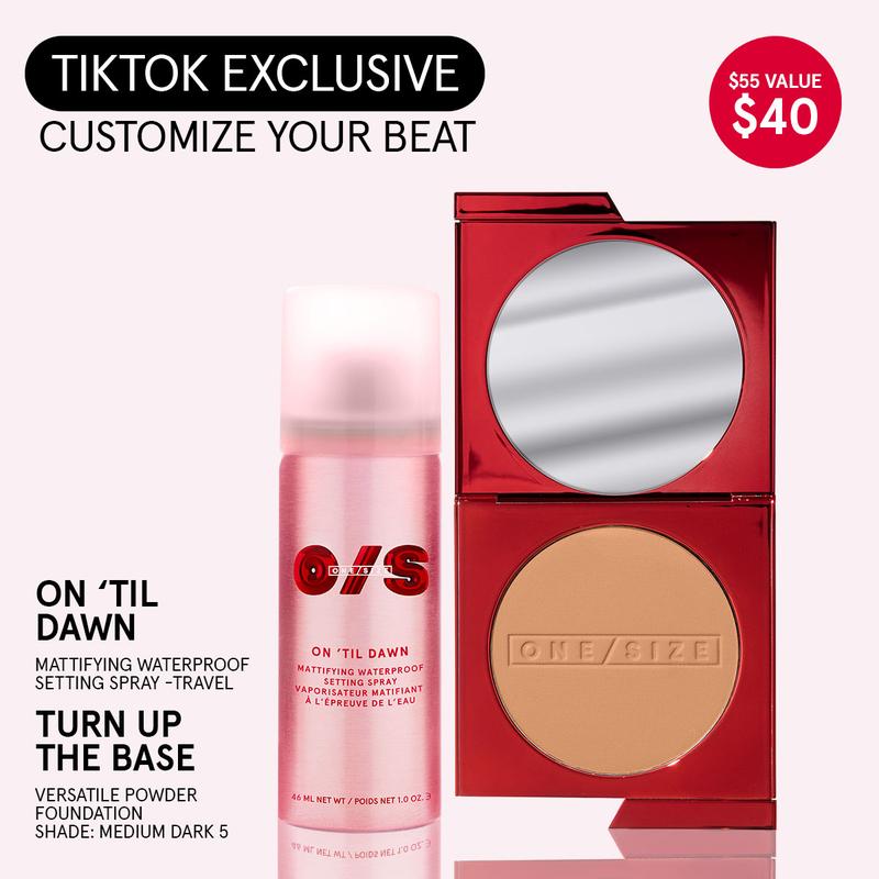 Turn Up 'Til Dawn Value Set Duo - Iconic Long-Wearing Makeup Setting Spray & Customizable Award-Winning Pressed Powder Foundation | TikTok's Favorite All-Night Makeup Wear Set