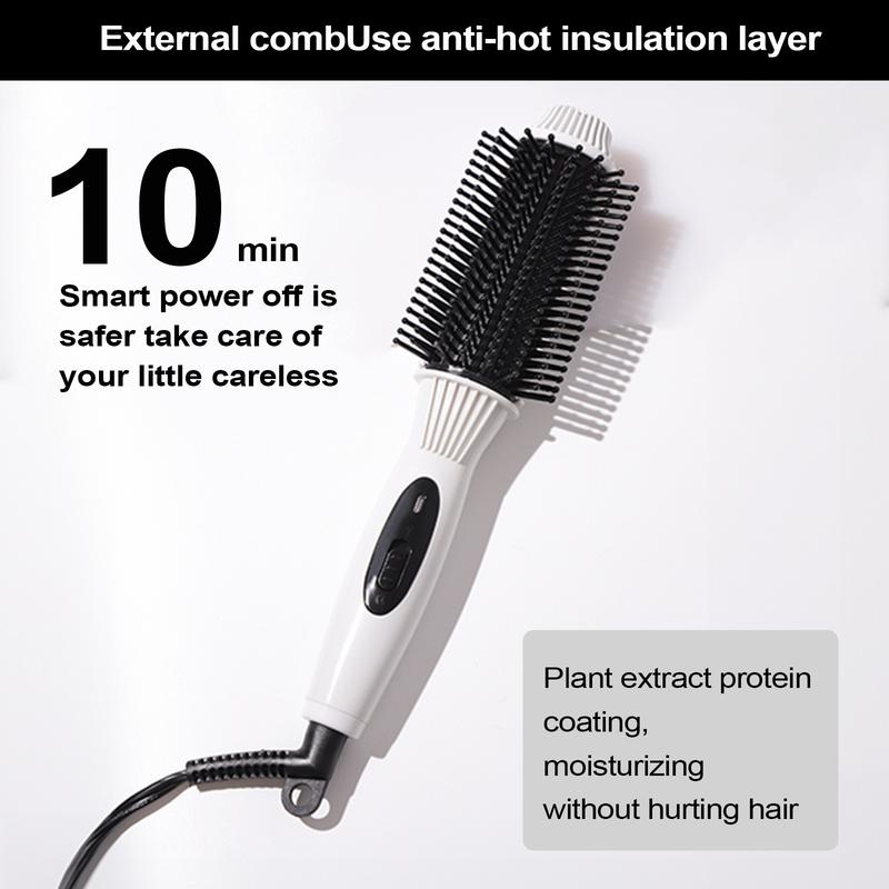 Hot Hair Brush, 4-in-1 Hair Dryer Brush,Professional Salon Hot Air Brush for Drying Straightening Curling Volumizing Hair