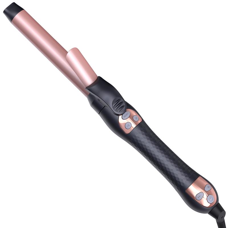 LANDOT Automatic Rotating Curling Iron 1-inch Comfort - Perfect for All Hair Types 