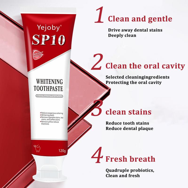 [+5$Get 2Pcs] Sp10 Probiotic Toothpaste,Sp-10 Ultra Whitening Toothpaste,Probiotics Bright White Toothpaste,Sp-10 Probiotic Toothpaste,Sp10 Toothpaste,Fresh Breath,Deep Cleaning Care Toothpaste oral health niacinamide toothpaste