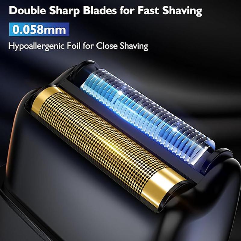 Electric Foil Razor for Men, 1 Set Rechargeable Shaver, Reciprocating Beard Trimmer for Men, Cordless Mens Shaver, Men Gifts, Christmas Gift