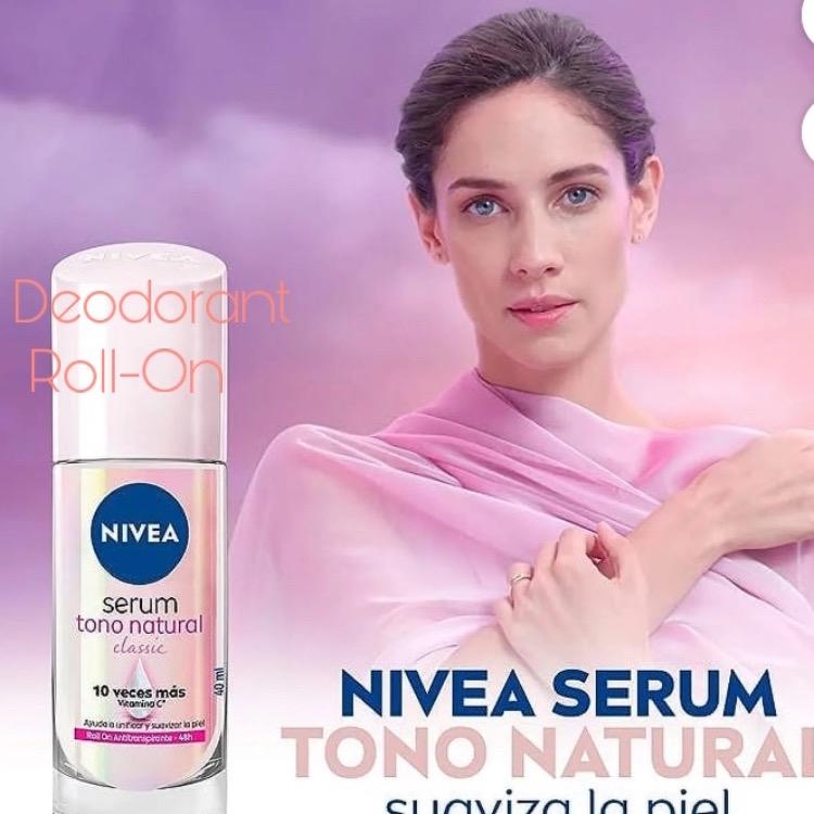 Deodorant Natural Tone Classic Vitamin C Roll On Deodorant Serum 40 ml - 10 times brighter nivea rollon