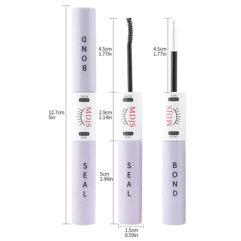 2 in 1 Eyelash Glue, Waterproof Long Lasting Bond and Seal, Double-ended Eyelash Extensions Glue, Professional Makeup Accessories for Women