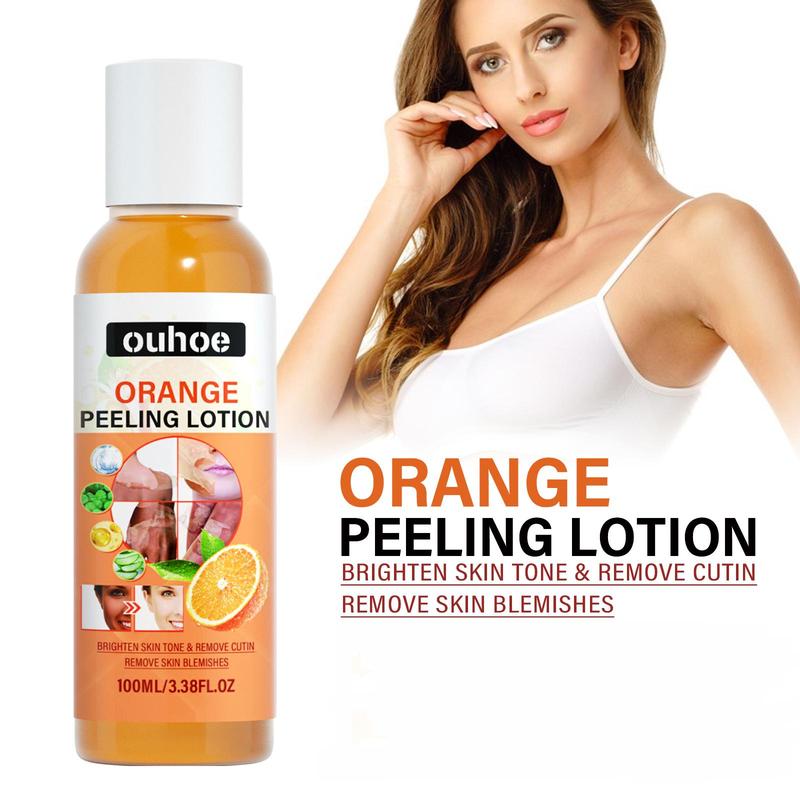 Orange Peeling Lotion, 3 Counts set Gentle Exfoliating Body Lotion, Moisturizing Body Care Lotion, Hydrating Body Care Product