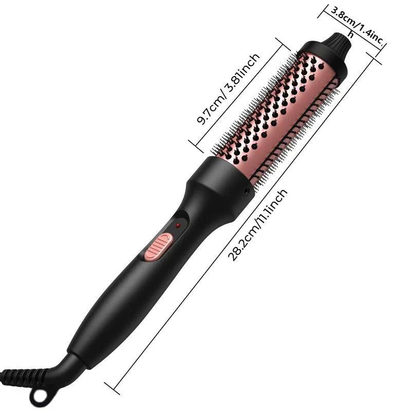 Heated Round Brush, 1 Box Curling Thermal Brush, Hair Straightener, Hair Styling Tool for Women, Professional Hair Styling Tool for Home & Salon Use