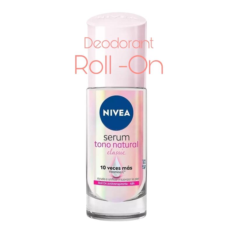 Deodorant Natural Tone Classic Vitamin C Roll On Deodorant Serum 40 ml - 10 times brighter nivea rollon