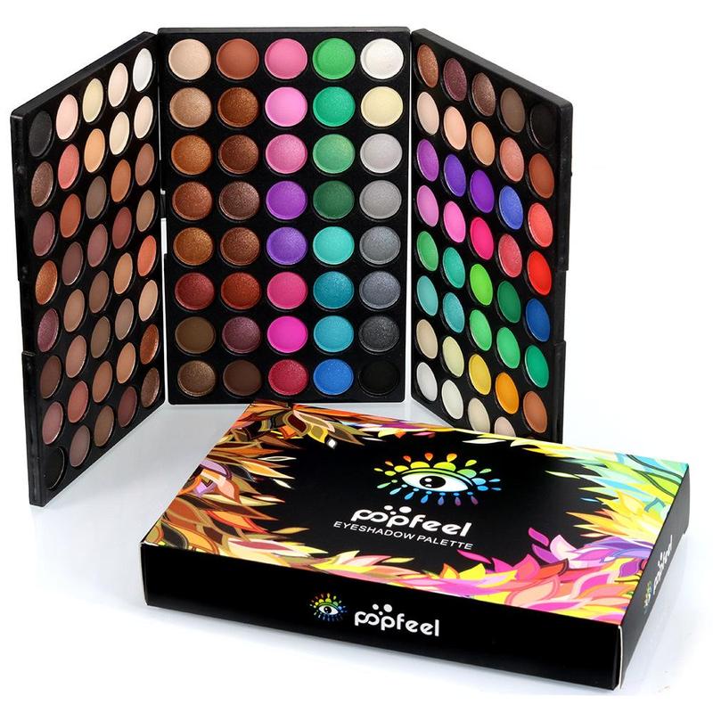 120 Colors Eyeshadow Palette, Matte and Glitter Eye Shadows Palette, Long Lasting Shimmering Eye Shadow Makeup Products, Colorful Eye Makeup Products for All Styles and Occasions, Christmas Gift