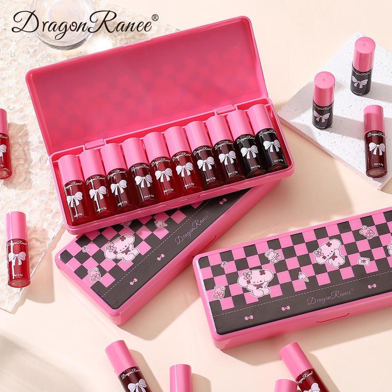 Long Lasting Skincare Lipstick Set, 10pcs set Waterproof Lip Gloss, Easy Coloring Lip Sticks, Moisturizing Lipstick for Girls & Women,  Lipgloss