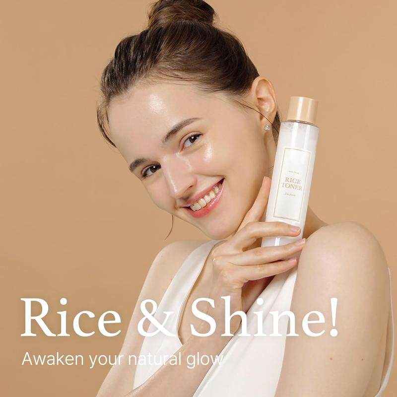 [I'M FROM OFFICIAL SHOP] Korean Rice Duo Set - Rice Toner + Rice Serum, Rice Extract from Korea, Glow Essence with Niacinamide, Hydrating for Dry Skin, Vegan, Alcohol Free, Fragrance Free, K Beauty, Moisture, Skincare, Skin Repair, Hydrate, Moisturizer