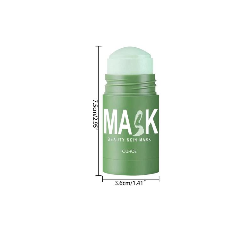 Gentle Green Tea Mask Stick, 2pcs Apply Mud Mask for Deep Facial Cleansing and Pore Tightening Mask Stick, Comfort Moisturize Skincare Products