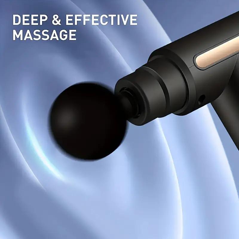 Compact Handheld Massage Gun, Deep Tissue Relief, Soothe Stress and Aches, Perfect for Home and Travel Comfort