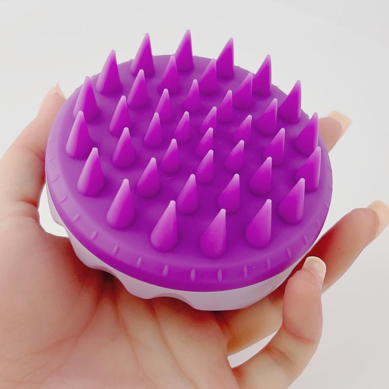 2 pcs Scalp Massager Shampoo Brush, Soft Silicone Dandruff Removal, Scalp Massager for Hair Growth, Wet Dry Brush for  Body Care Comfort Accessories