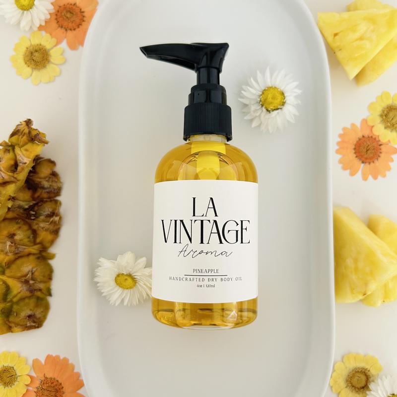 Fruity Scented Body Oil (Pineapple, Mango, Coconut Lime, Passion Fruit)