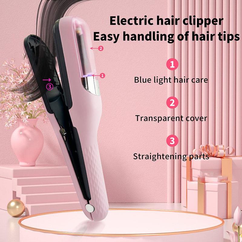 Cordless Split End Hair Trimmer, 1 Set 2-in-1 Multifunctional Automatic Hair Clipper with Clip & Cleaning Brush & Charging Cable, Hair Cutter for Men & Women, Thanksgiving Gift, Christmas Gift, Winter Gift Set