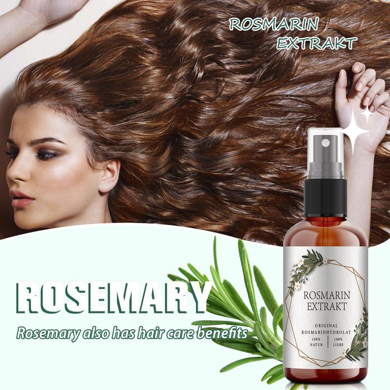 Rosemary Hair Scalp Spray, Rosemary Mint Scalp And Hair Strengthening Spray, Suitable for Dry, Damaged and Rough Hair, Cleaning and Helping To Strengthen Fragile Hair