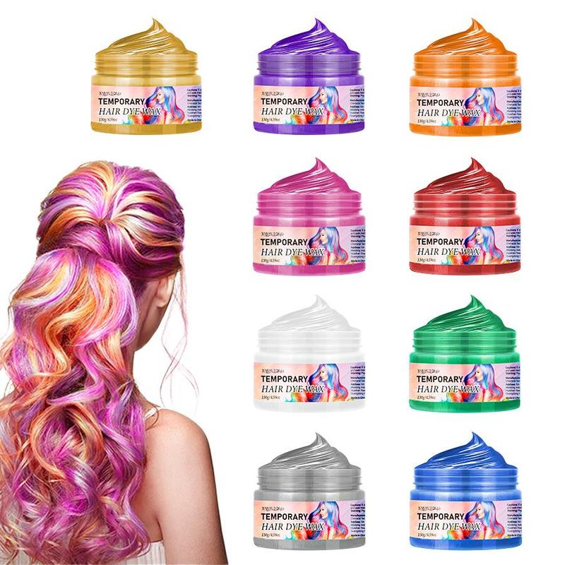 Natural Look Temporary Hair Dye Wax, 1 Count Washable Long-lasting Hair Dye Cream, Moisturizing Hair Care Product for Festival Party, Christmas Gift