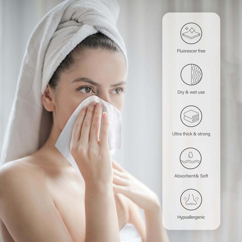 [ZS]Unifree Towel l Disposable Dry wipes l Facial Towels l 4pack or 8pack or 16pack or ProMax 4 boxes l Towel,Absorbent,Reusable,Soft,Comfort,Skincare