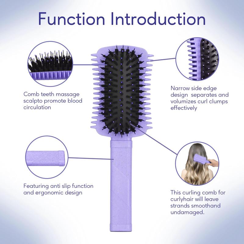 Curly Hair Brush Defining, Volume Curl Brush, Curl Defining Brush, Shaping and Styling Women's Curls