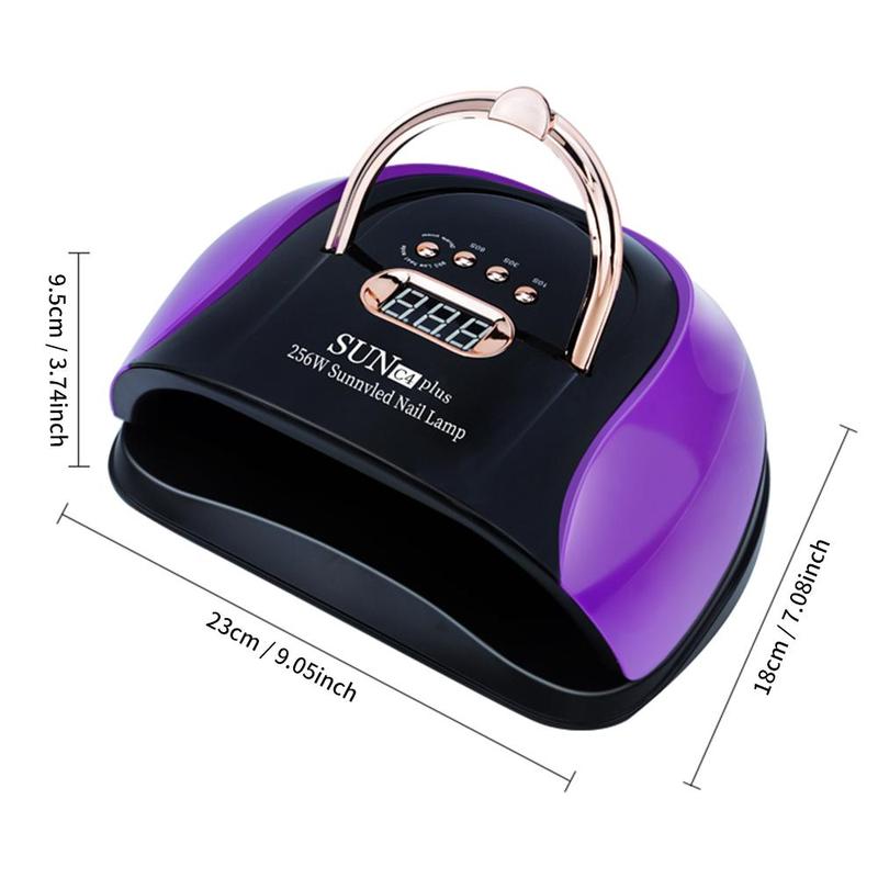 Nail Art UV Lamp, LED Dryer with 57 LEDs & 4 Timer Settings, LCD Display Auto Sensor Professional Nail Lamp for Nail Gel Polish, Suitable for Beginners, Nail Equipment, Nail Care