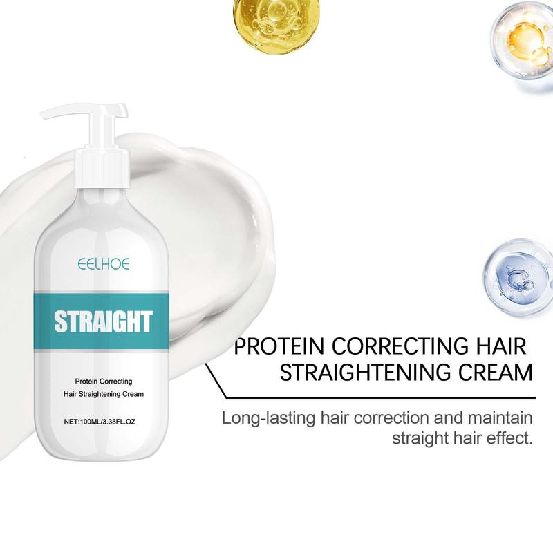 Straightening Hair Cream, Moisturizing Hair Care Cream, Hair Care & Styling Product for Women & Men, Hair Smoothing Cream