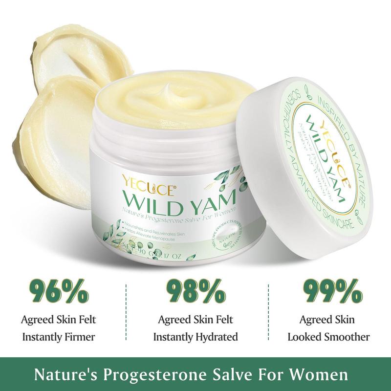 YECUCE Wild Yam Cream 90g – Designed for Women, Nourishes & Repairs, Improves Skin Elasticity & Radiance – Moisturizers & Skincare