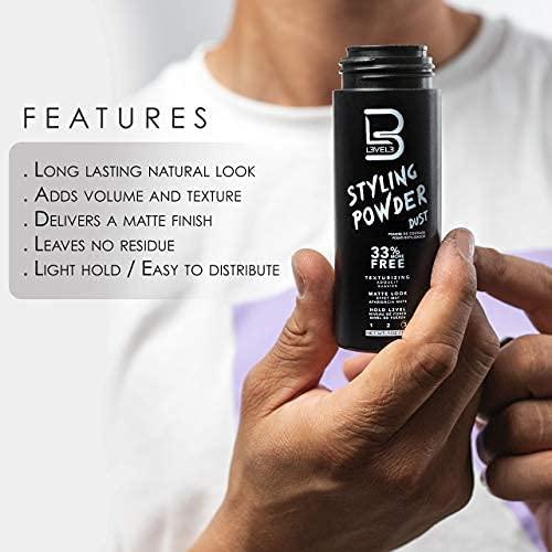 Level 3 Paste - Long-Lasting Hold - Improves Strength and Volume of Hair L3 - Protects Against Hair  - Level Three Men Styling Product (Sample Powder Included, Paste)