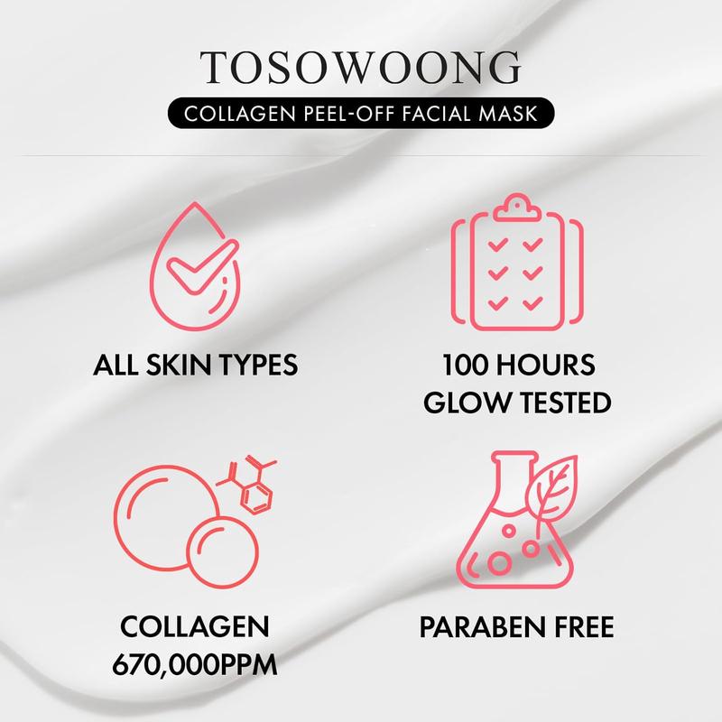 TOSOWOONG Real Collagen Fit Wrapping Mask for Skin Repair, Hydrating and Comfort - 50ml Skincare