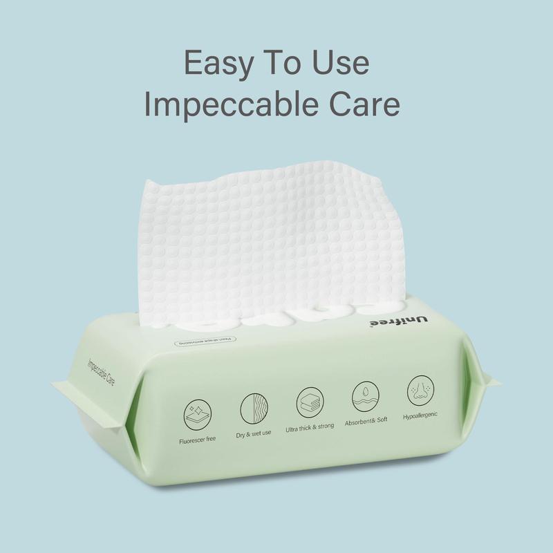 [ZS]Unifree Towel l Disposable Dry wipes l Facial Towels l 4pack or 8pack or 16pack or ProMax 4 boxes l Towel,Absorbent,Reusable,Soft,Comfort,Skincare