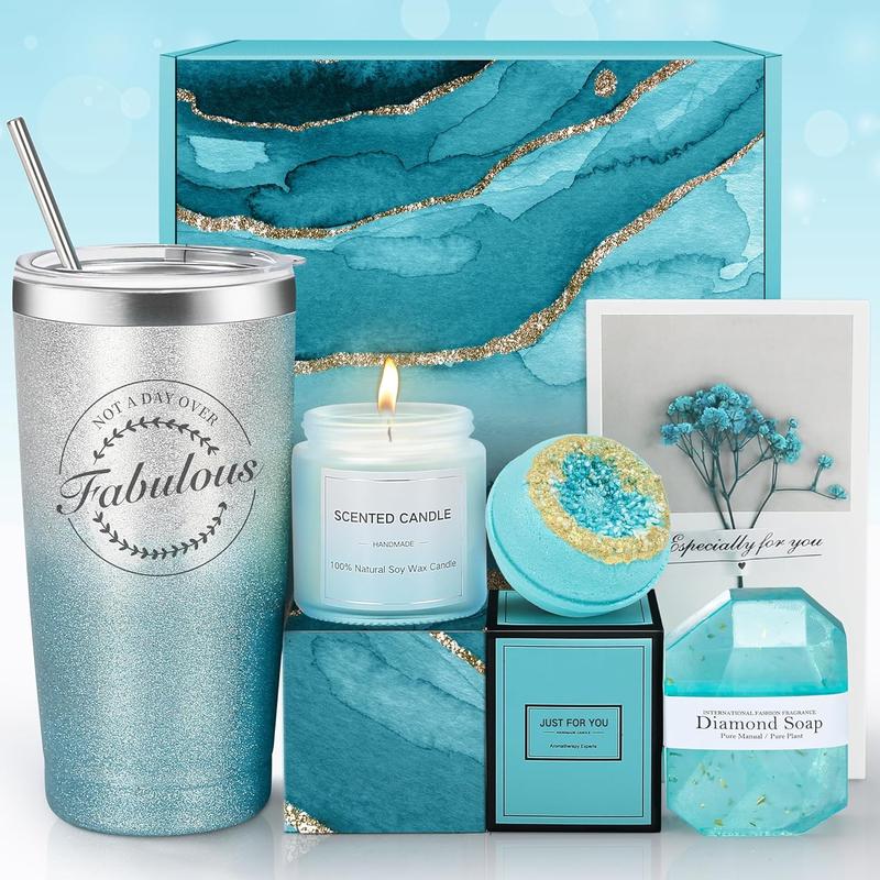 Birthday Gifts for Women, Unique Relaxing Spa Gift Ideas for Women, Happy Birthday Gift Basket Set, Thank You Christmas Box Gifts for Mom Sister Best Female Friend Sister Daughter Her Coworker Wife