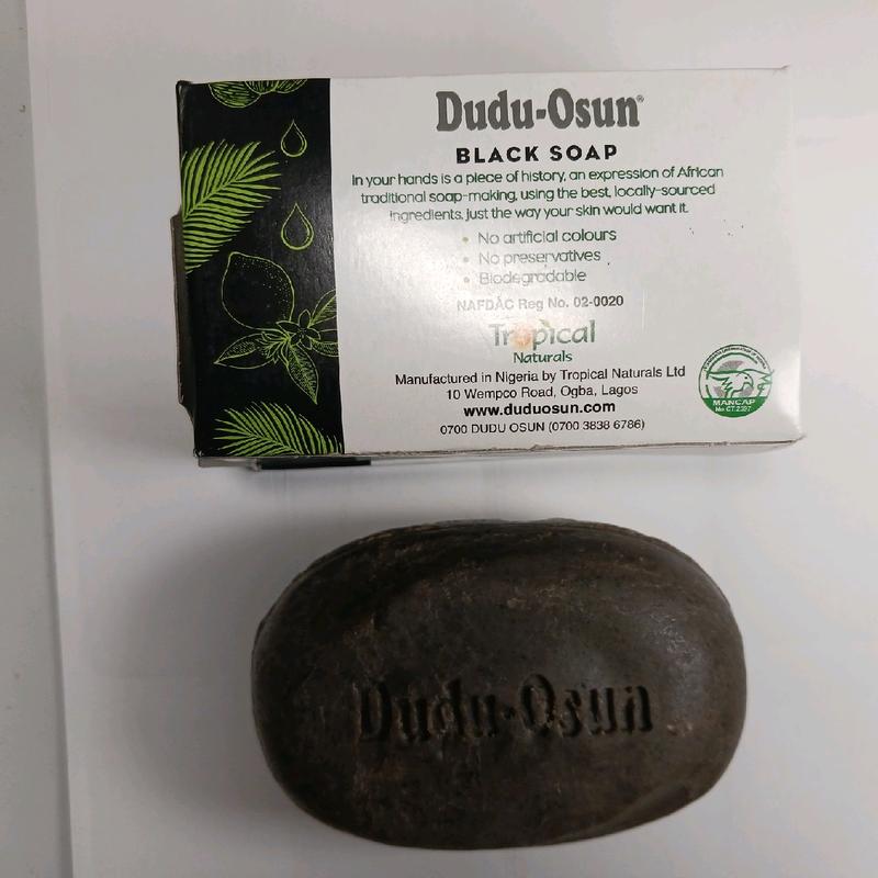 5.25oz Single Dudu-Osun Black Soap Pure Natural Organic Body Care Body Wash