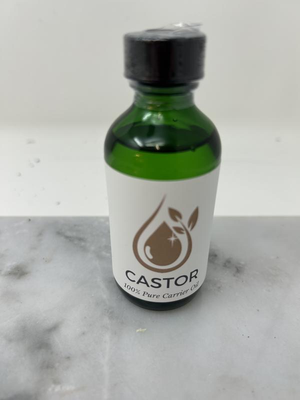 Cold Pressed Castor Oil, Hexane-Free, 2oz Dropper Bottle, Moisturizer for Dry Skin & Nourishing