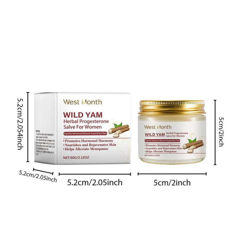 Wild Yam Body Moisturizer, 1 2 Boxes Natural Extract Nourishing Body Care Cream, Body Care Product for Women, Daily Massage Care Cream for Women