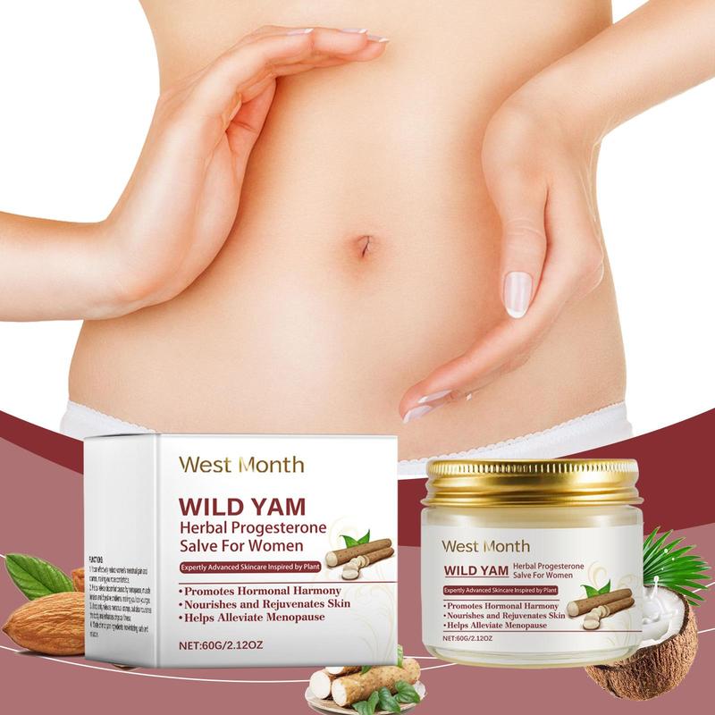 Wild Yam Body Moisturizer, 1 2 Boxes Natural Extract Nourishing Body Care Cream, Body Care Product for Women, Daily Massage Care Cream for Women