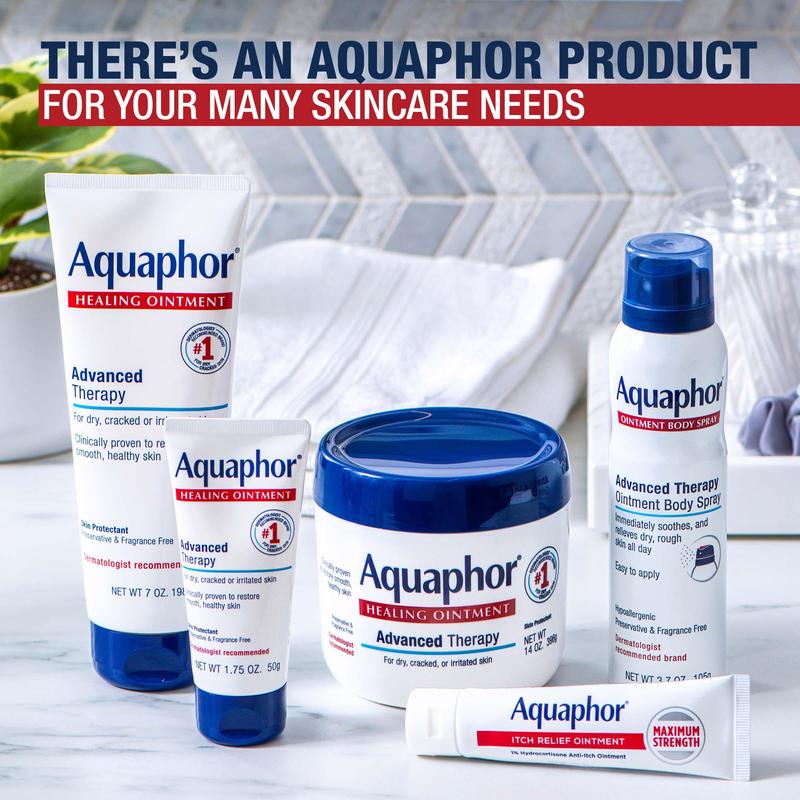 Aquaphor Ointment Body Spray Fast-acting Moisturizer for Dry Skin with ProVitamin B5